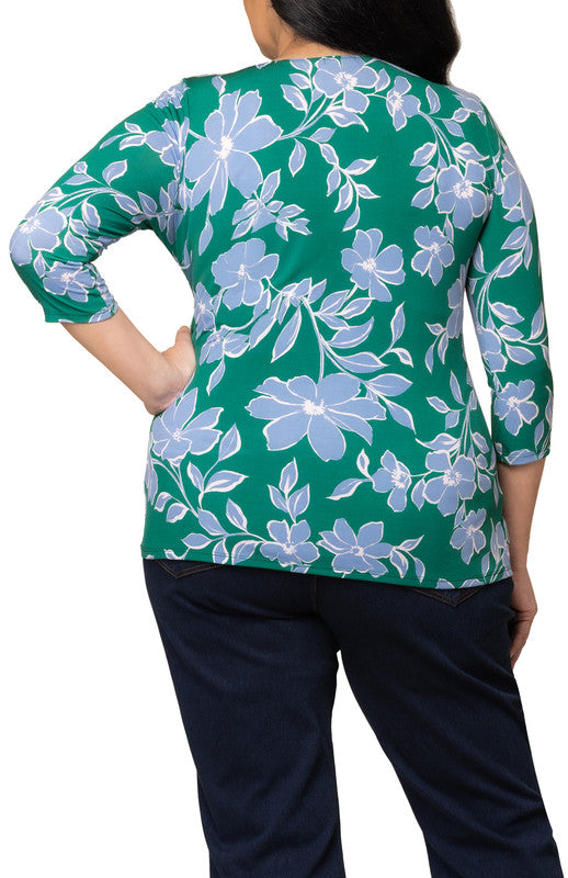 Femme Fatale Faux Wrap Top - Plus