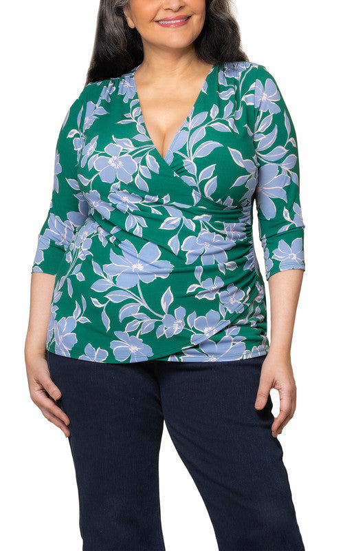 Femme Fatale Faux Wrap Top - Plus