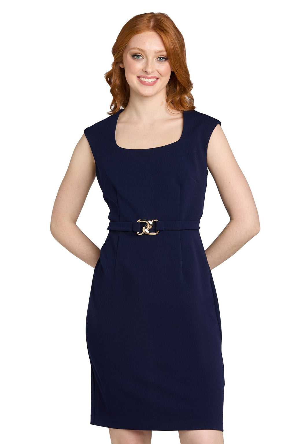 Belted Sheath Dress